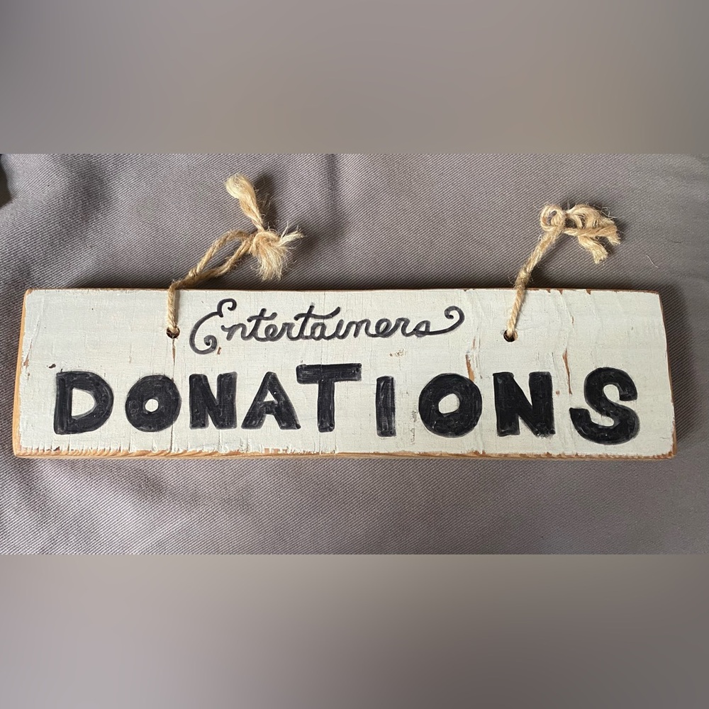 Hand Painted Wooden Sign